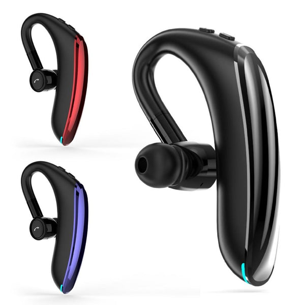180 Degree Rotating Wireless Bluetooth Car Handsfree Earphones Black Gray Earbuds
