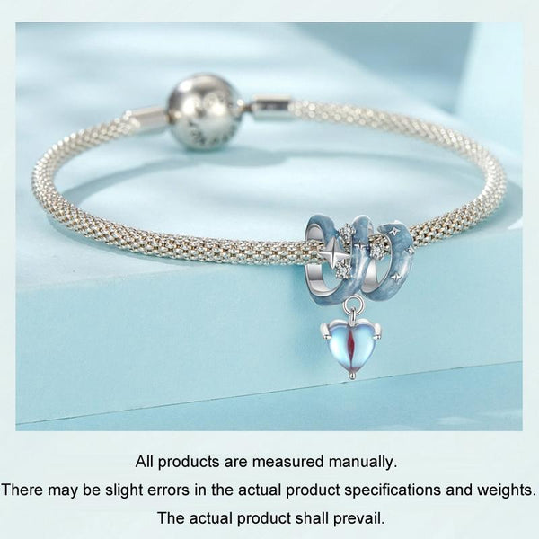 925 Sterling Silver Starry Sky Love Diy Beads Charms & Pendants