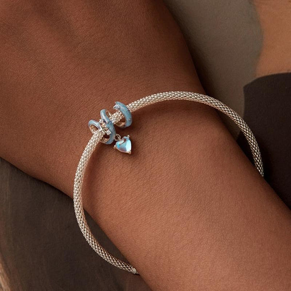 925 Sterling Silver Starry Sky Love Diy Beads Charms & Pendants