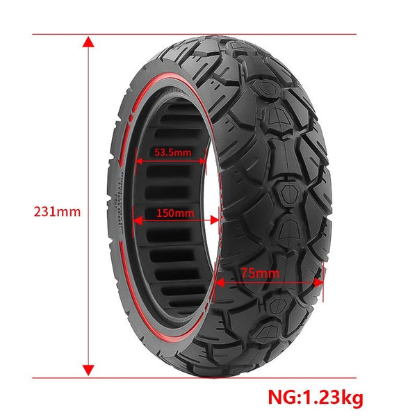 Electric Scooter Tire 10X3 53.5 Card 255X80 & 80 / 65 6.5 Universal Off Road Red Accessories