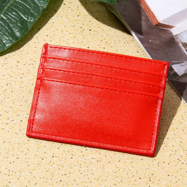 Multi Card Holder For Men Driver License Bank Cards Red Business Card Holders