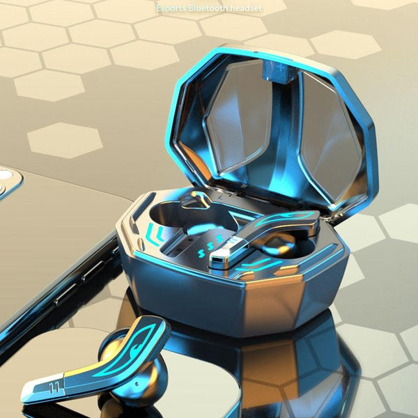 Wireless Bluetooth 5.2 Earphones With Low Delay And Hi Fi Sound Black Breathing Light Earbuds