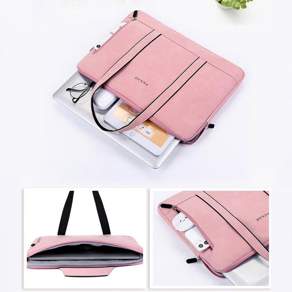 13 / 13.3 Inch Q5 Laptop Liner Bag Waterproof & Wear Resistant Pink Laptop Cases & Bags