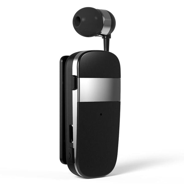 K53 Stereo Wireless Bluetooth Calls Remind Vibration Wear Clip Driver Auriculares Earphone For Phone Black Earbuds