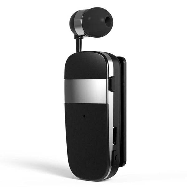 K53 Stereo Wireless Bluetooth Calls Remind Vibration Wear Clip Driver Auriculares Earphone For Phone Black Earbuds