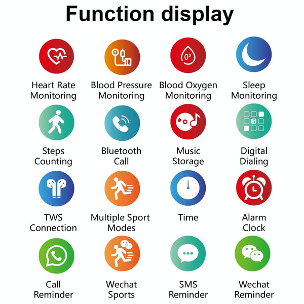 1.28 Inch Touch Screen Ip67 Waterproof Smart Watch Support Bluetooth Call Sleep Monitoring Heart Rate Black Smart Watches