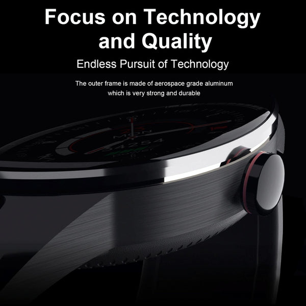 1.28 Inch Touch Screen Ip67 Waterproof Smart Watch Support Bluetooth Call Sleep Monitoring Heart Rate Black Smart Watches