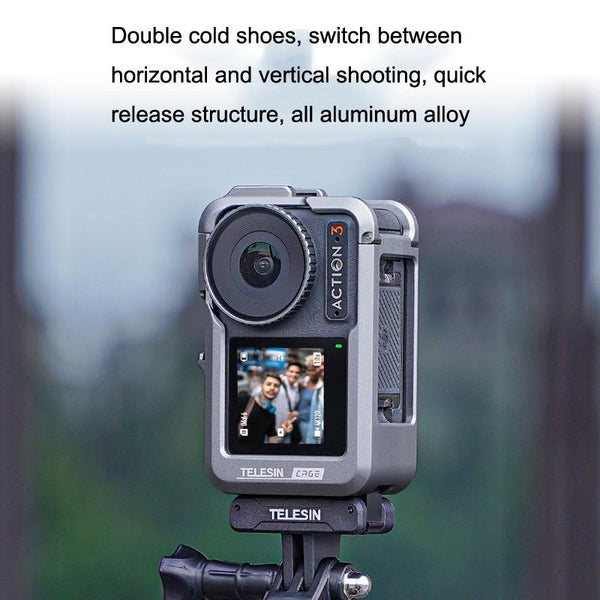 Protective Frame For Dji Action 3 With Motion Camera Rabbit Cage Audio Video Accessory Camera Cases Bags & Covers