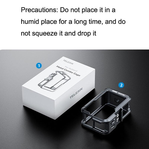 Protective Frame For Dji Action 3 With Motion Camera Rabbit Cage Audio Video Accessory Camera Cases Bags & Covers