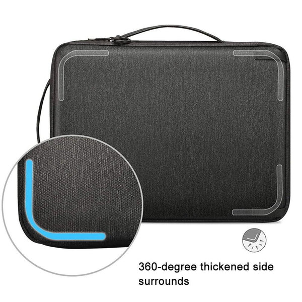Waterproof Multifunctional Laptop Bag 13.3 14 Inch Black Laptop Cases & Bags
