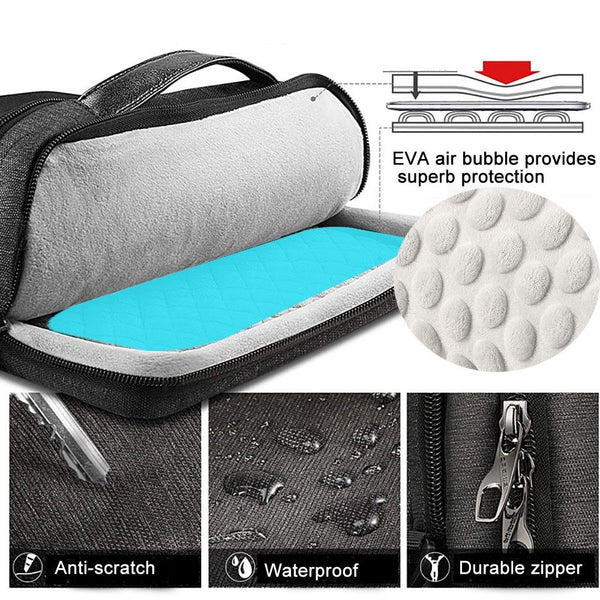 Waterproof Multifunctional Laptop Bag 13.3 14 Inch Black Laptop Cases & Bags