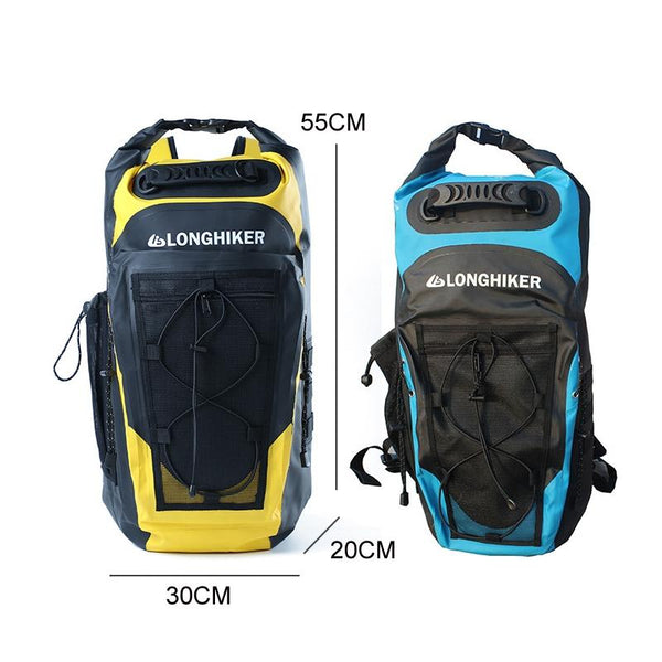 Outdoor Diving Fin Backpack Drifting Swimming Fishing Ski Bag Yellow Dry Bags