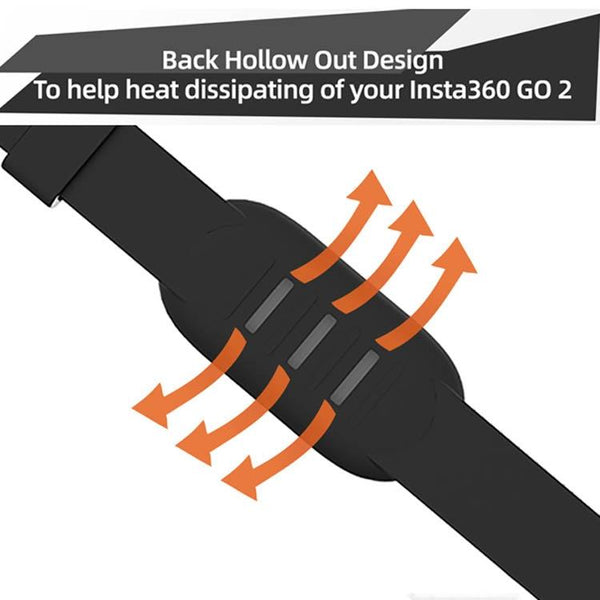 Protective Silicone Camera Strap For Insta360 Go2 Multifunctional Sports Straps & Hand Grips