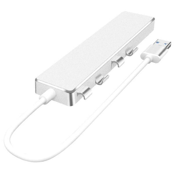 Usb 3.0 Type C + 4 Port Hub For Laptop Expansion Grey Usb Cables Hubs & Adapters