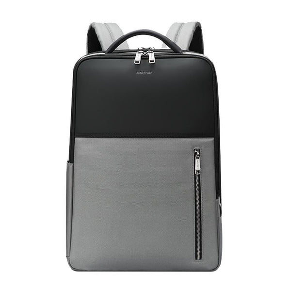 Silver Gray Multifunctional Anti Theft Laptop Backpack With Usb Charging Hole Laptop Cases & Bags