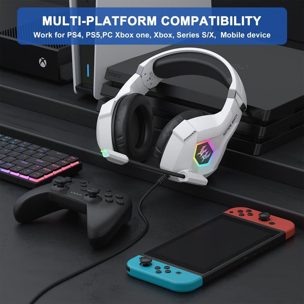Omni Esports Headset With Mic 1.9M Length Blac Headsets