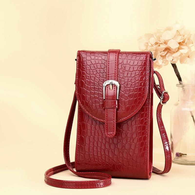 Stylish Crocodile Print Shoulder Bag Red Women's Bags & Handbags