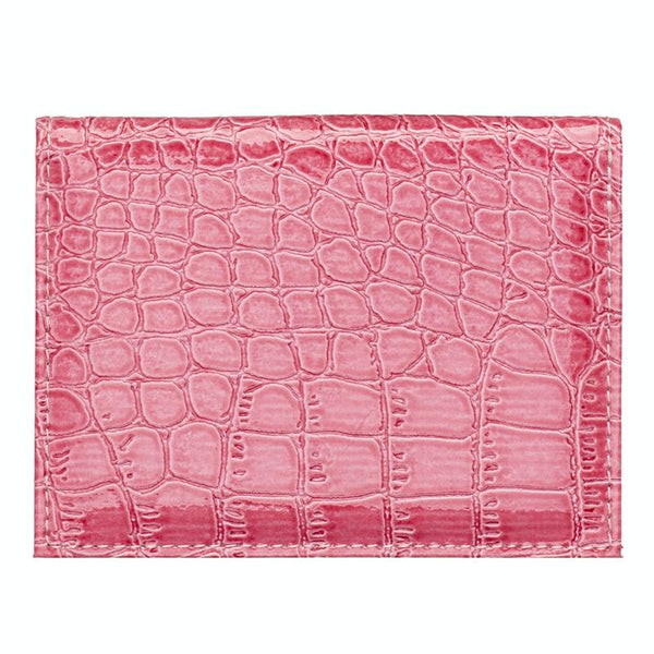 Pu Crocodile Pattern Card Holder Fits Cdc Documents Red Business Card Holders