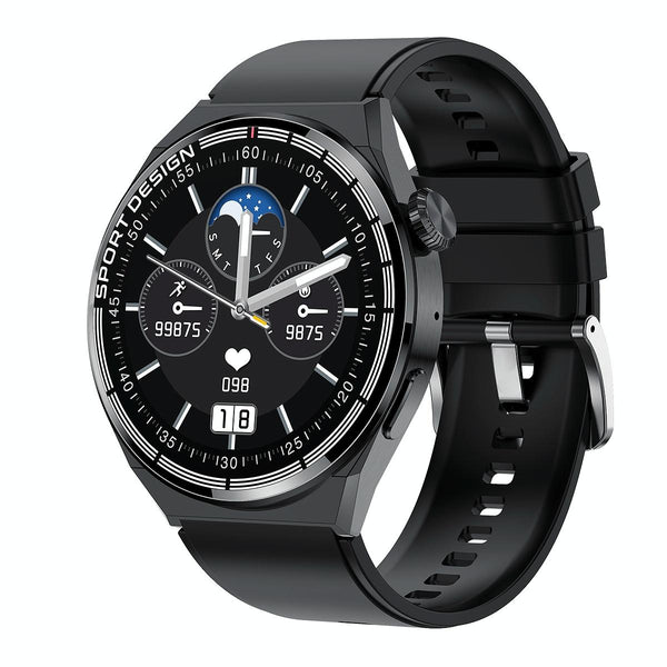 1.60 Inch Black Dial Silicone Band Ip68 Waterproof Smart Watch Support Bluetooth Call Smart Watches