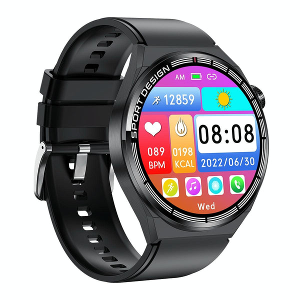 1.60 Inch Black Dial Silicone Band Ip68 Waterproof Smart Watch Support Bluetooth Call Smart Watches