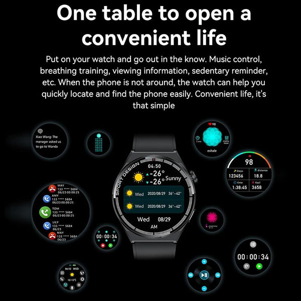 1.60 Inch Black Dial Silicone Band Ip68 Waterproof Smart Watch Support Bluetooth Call Smart Watches