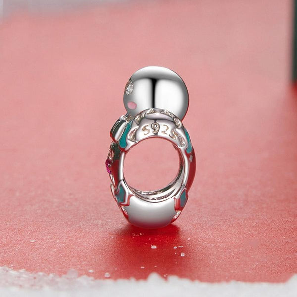 925 Sterling Silver Gingerbread Man Bracelet Charm Charms & Pendants