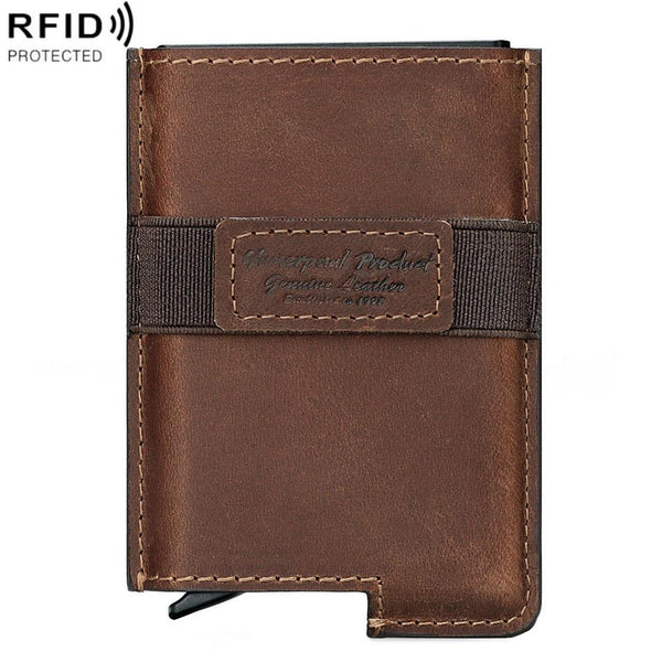Leather Rfid Credit Card Holder Secure & Stylish Black Business Card Holders
