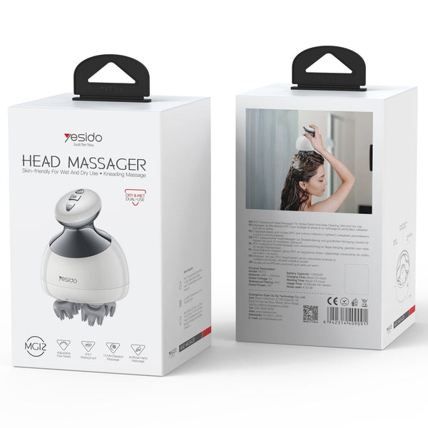 Yesido Mg12 Waterproof Head Massager White Massagers