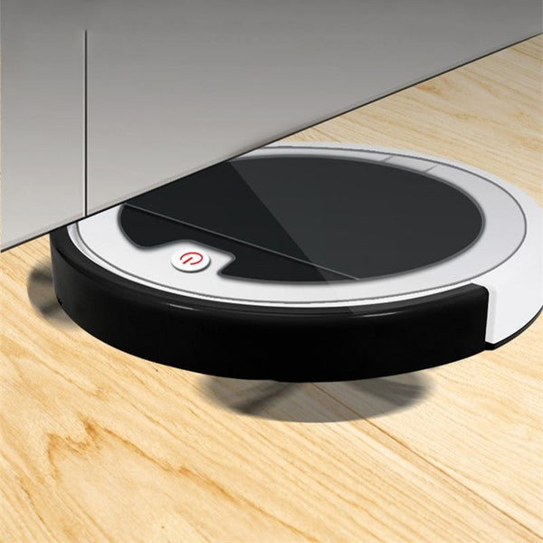 Smart Home Sweeping Robot With Remote Control And Large Suction White Black Carpet & Floor Sweepers