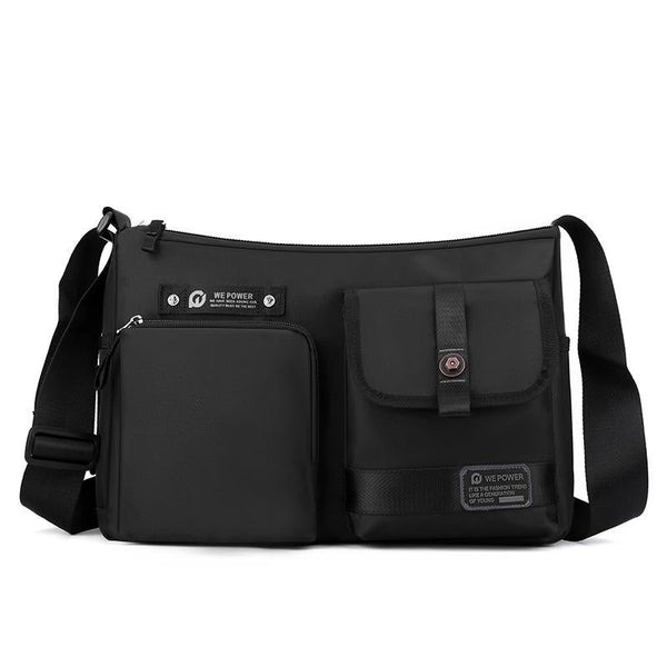 Crossbody Shoulder Bag For Casual Men Outdoor Functionality Black Bags