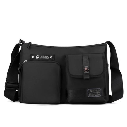 Crossbody Shoulder Bag For Casual Men Outdoor Functionality Black Bags