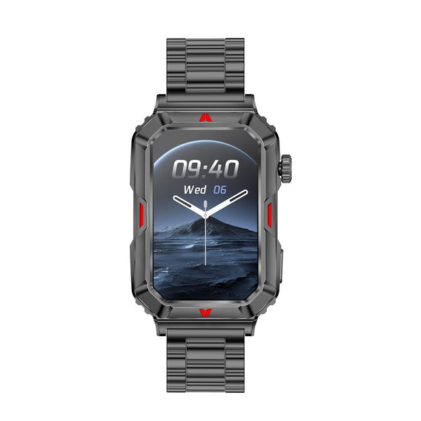 Smart Bracelet With Sleep Detection And Steel Strap Bt5.2 Black Activity Trackers