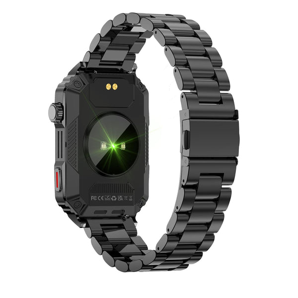 Smart Bracelet With Sleep Detection And Steel Strap Bt5.2 Black Activity Trackers