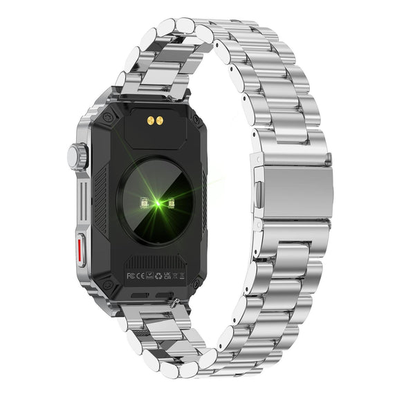 Smart Bracelet With Sleep Detection And Steel Strap Bt5.2 Black Activity Trackers