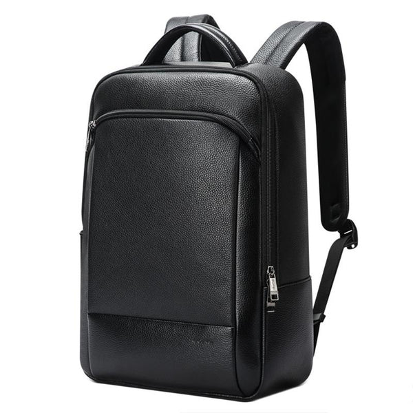 Large Business Laptop Backpack In First Layer Cowhide Black Laptop Cases & Bags