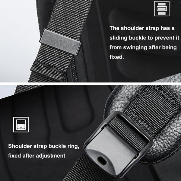 Large Business Laptop Backpack In First Layer Cowhide Black Laptop Cases & Bags