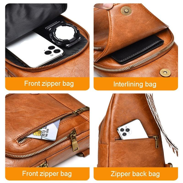 Versatile Single Shoulder Chest Bag For Motorcyclists Black Other Motorcycle Accessories