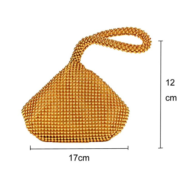 Soft Beaded Ladies Clutch Bag For Banquets Black Women's Bags & Handbags