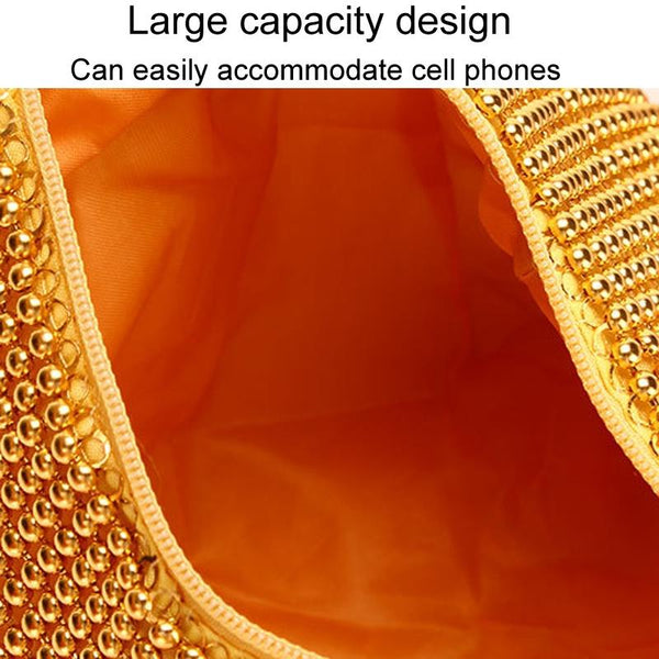 Soft Beaded Ladies Clutch Bag For Banquets Black Women's Bags & Handbags