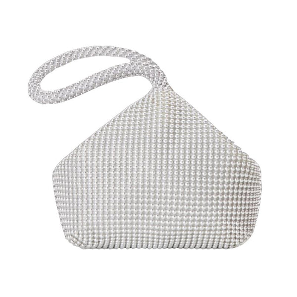 Soft Beaded Ladies Clutch Bag For Banquets Black Women's Bags & Handbags