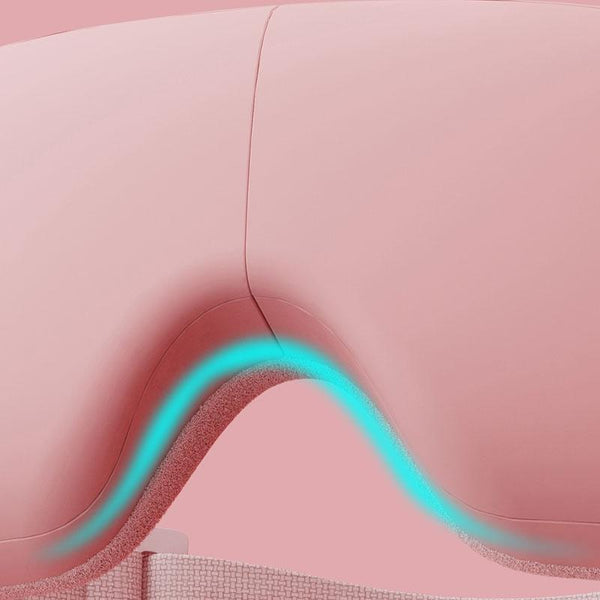 Rechargeable Eye Massager With Heat Air Pressure & Vibration Pink Massagers