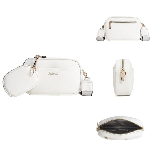 Small Square Pu Crossbody Bag For Women High Capacity White Women's Bags & Handbags