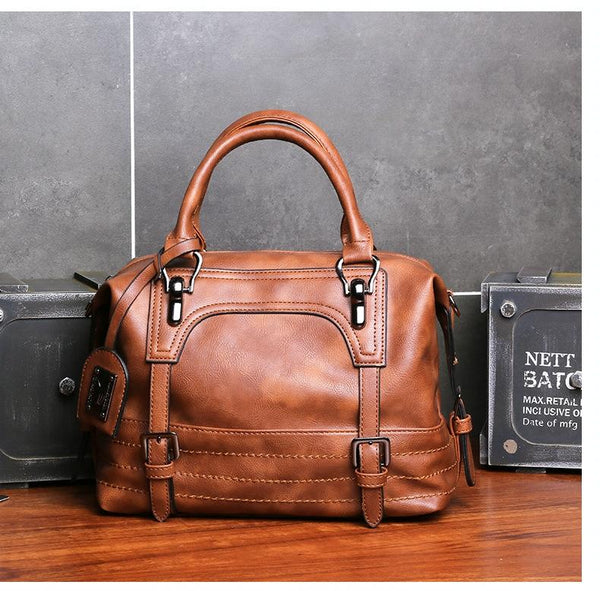 Soft Faced Casual Handbag Large Diagonal Shoulder Bag Black Women's Bags & Handbags