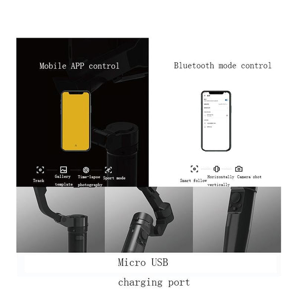 Smart Handheld Mobile Stabilizer Anti Shake Black Stabilizers