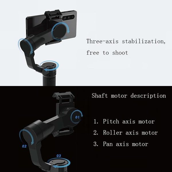 Smart Handheld Mobile Stabilizer Anti Shake Black Stabilizers
