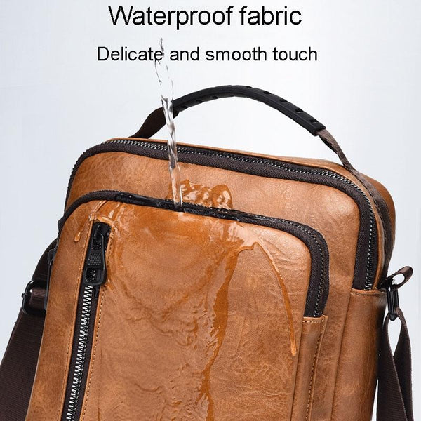 Waterproof Business Crossbody Bag Large Capacity Black Bags