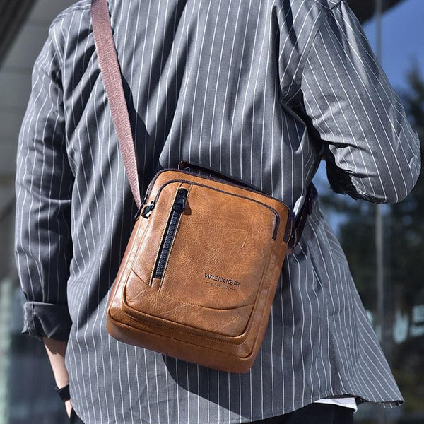 Waterproof Business Crossbody Bag Large Capacity Black Bags