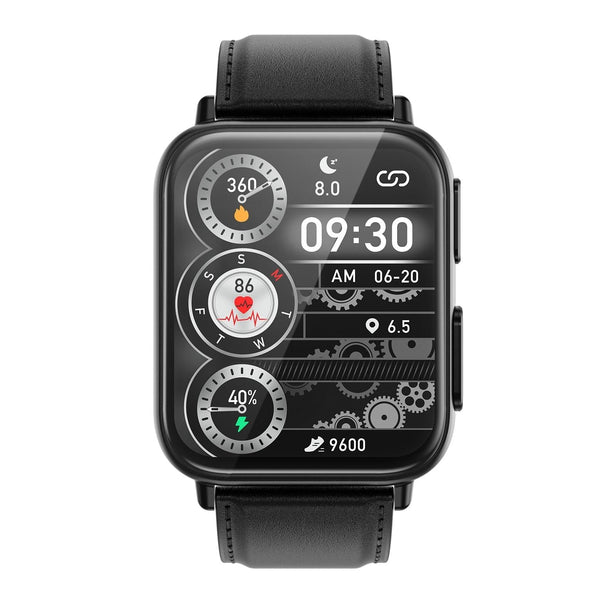 1.91 Inch Waterproof Smart Watch With Ai Diagnosis & Health Monitoring Black Smart Watches