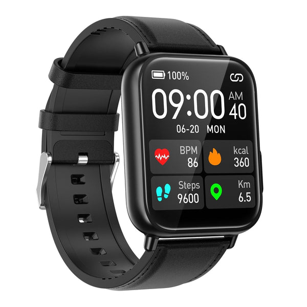 1.91 Inch Waterproof Smart Watch With Ai Diagnosis & Health Monitoring Black Smart Watches