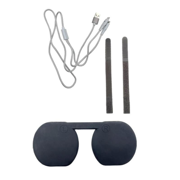 Psvr2 Type C Charging Cable And Glasses Cover Set With Tie Bags Skins & Travel Cases